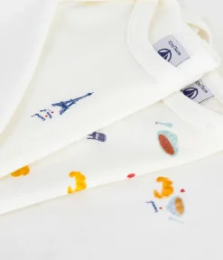 Petit Bateau Bodys*Set langärmeliger Baby-Bodys aus Baumwolle mit Paris-Motiv variante 1