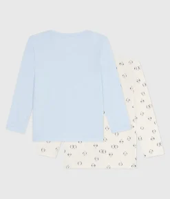 Petit Bateau Unterhemden, Tanktops|T-Shirts, Poloshirts, Hemden*Set langärmeliger Kinder T-Shirts aus bedruckter Baumwolle variante 1