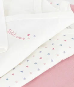 Petit Bateau Bodys|Newborn*Set langärmeliger Wickelbodys aus bedruckter Baumwolle variante 2