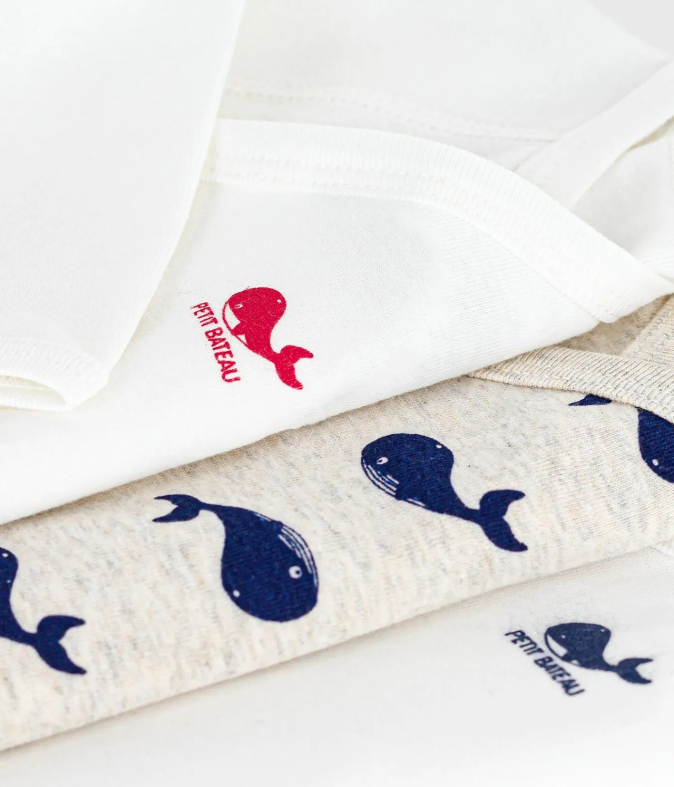 Petit Bateau Bodys|Newborn*Set langärmeliger Wickelbodys aus bedruckter Baumwolle variante 1
