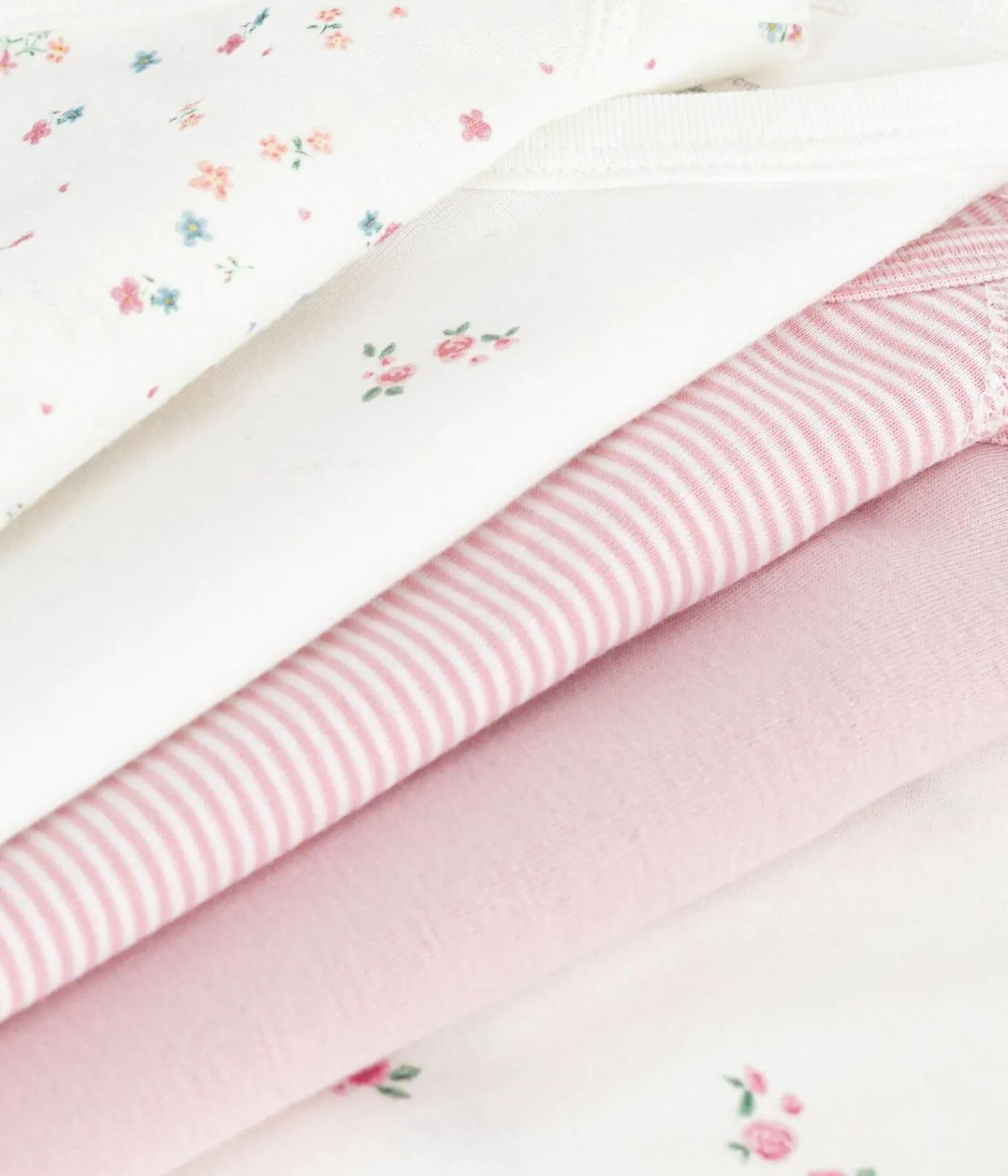 Petit Bateau Bodys|Newborn*Set langärmeliger Wickelbodys aus bedruckter Baumwolle variante 1