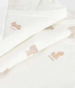 Petit Bateau Newborn|Bodys*Set langärmeliger Wickelbodys aus bedruckter Baumwolle variante 1