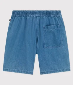 Petit Bateau Shorts, Jeans, Hosen*Shorts aus leichtem Denim Kinder/Jungen blau DENIM CLAIR