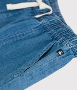 Petit Bateau Shorts, Jeans, Hosen*Shorts aus leichtem Denim Kinder/Jungen blau DENIM CLAIR