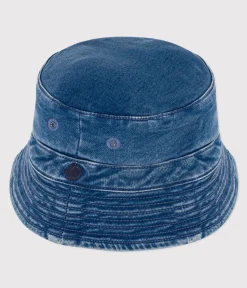 Petit Bateau Accessoires, Mützen, Cappe|Accessoires, Mützen, Caps*Sonnenhut aus Twill blau DENIM BLEU DELAVE