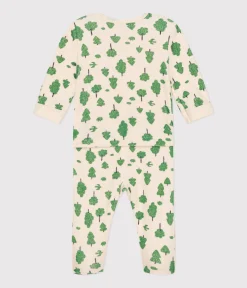Petit Bateau Schlafanzüge, Strampler*Strampler aus aufgerautem Frottee mit Baummotiv weiss AVALANCHE/ MULTICO