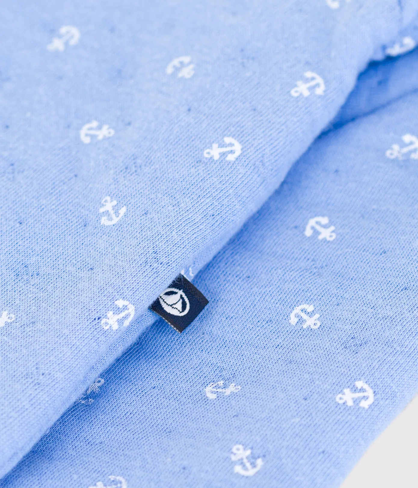 Petit Bateau Sets, Overalls & Latzhosen|Newborn*Strampler aus Baumwolle mit kleinen Ankern. blau EDNA/weiss MARSHMALLOW
