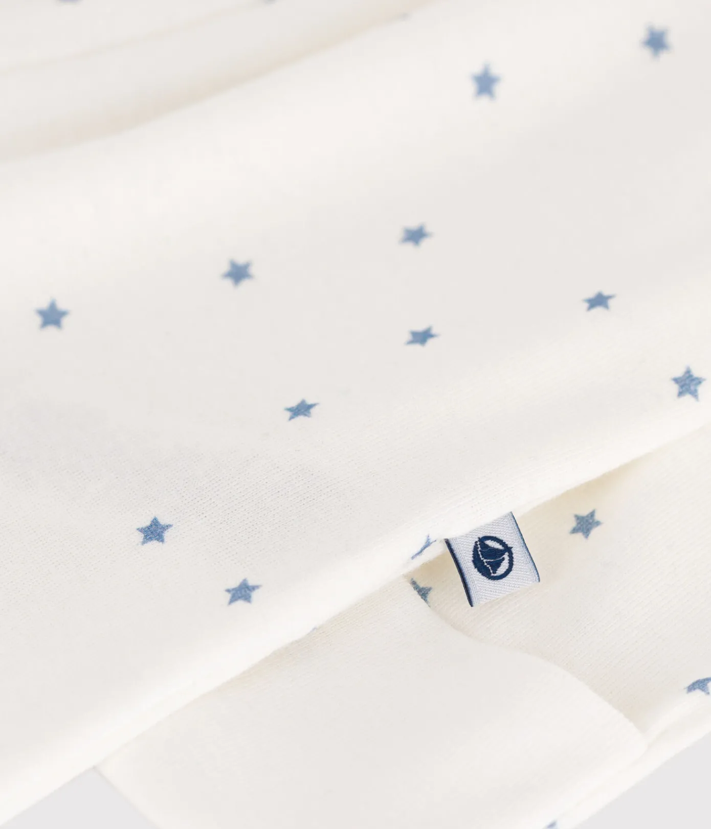 Petit Bateau Schlafanzüge, Strampler|Newborn*Strampler aus Baumwolle mit Sternenkragen weiss MARSHMALLOW/blau ALASKA