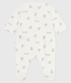 Petit Bateau Schlafanzüge, Strampler|Newborn*Strampler aus bedrucktem Doppeljersey MARSHMALLOW/ BRUN
