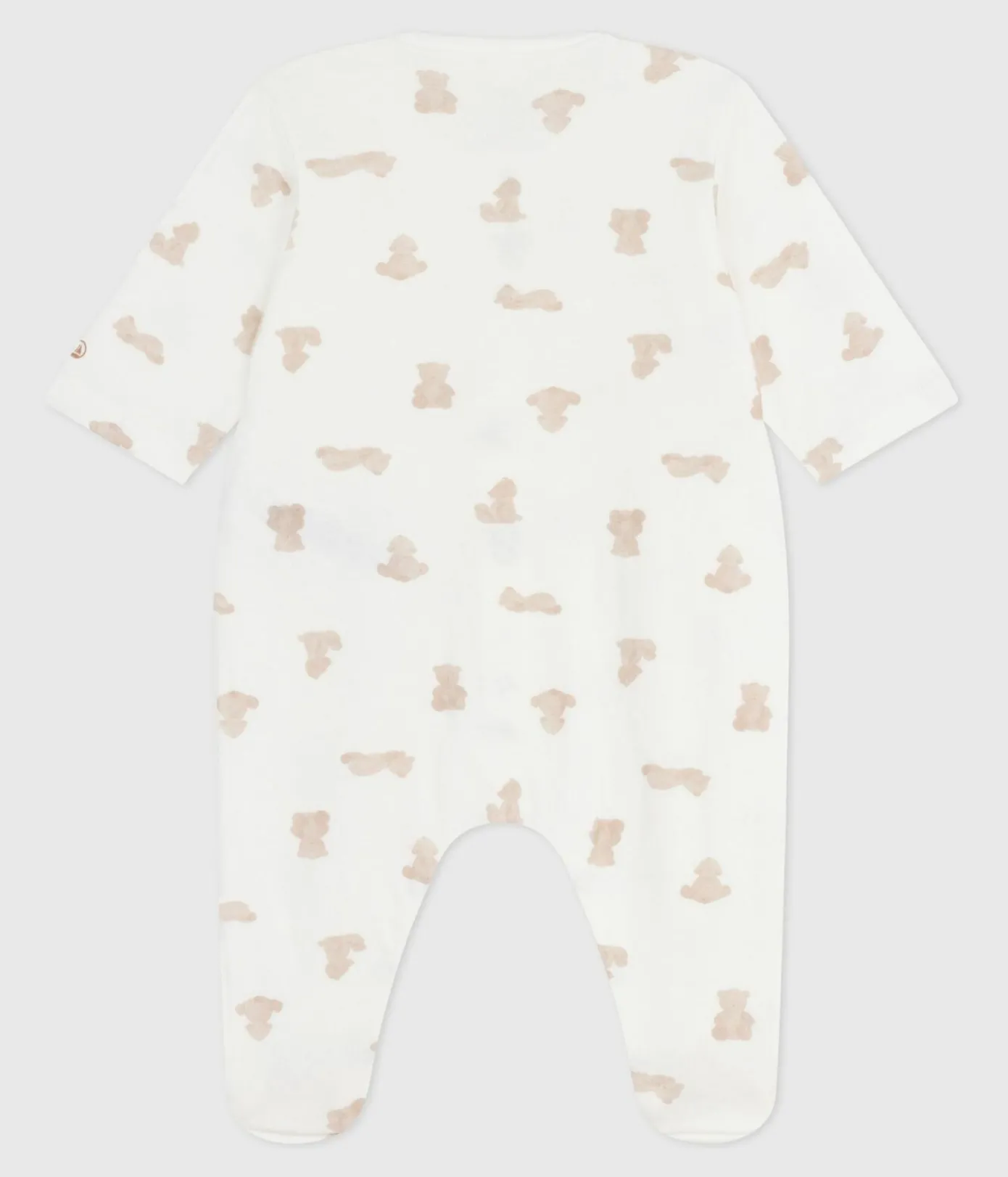 Petit Bateau Schlafanzüge, Strampler|Newborn*Strampler aus bedrucktem Doppeljersey MARSHMALLOW/ BRUN