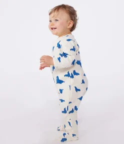 Petit Bateau Schlafanzüge, Strampler*Strampler aus Doppeljersey mit Walross-Motiv weiss AVALANCHE/ MULTICO