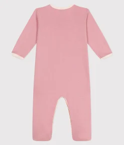 Petit Bateau Schlafanzüge, Strampler*Strampler aus einfarbiger Baumwolle rosa CHARME