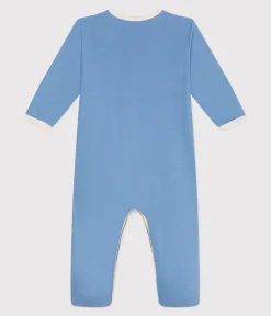 Petit Bateau Schlafanzüge, Strampler*Strampler aus einfarbiger Baumwolle blau ALASKA