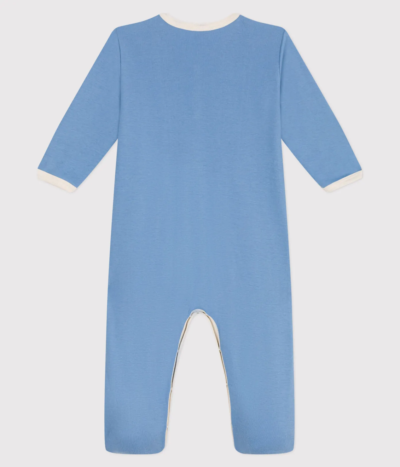 Petit Bateau Schlafanzüge, Strampler*Strampler aus einfarbiger Baumwolle blau ALASKA