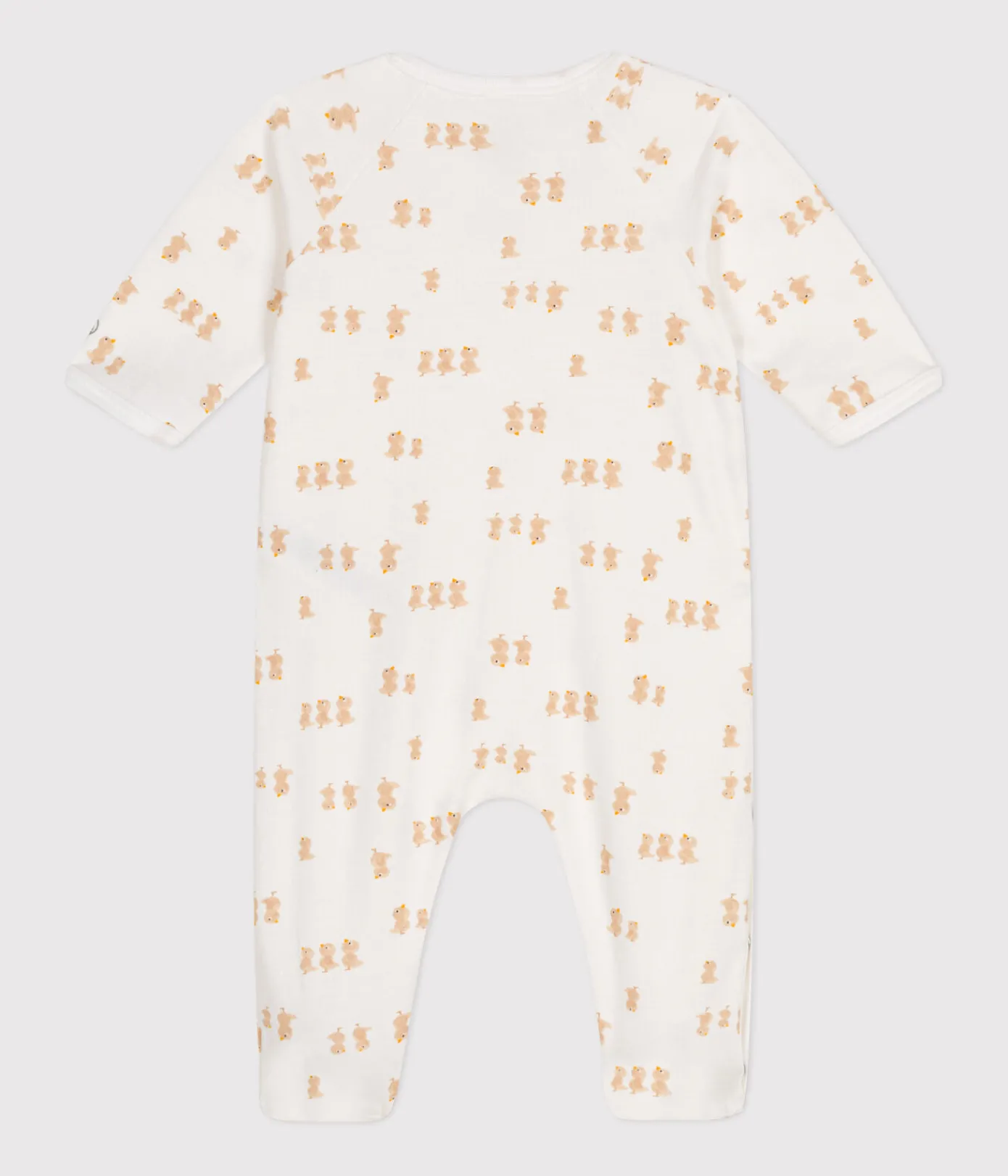 Petit Bateau Schlafanzüge, Strampler|Newborn*Strampler aus Molton weiss MARSHMALLOW/weiss MULTICO