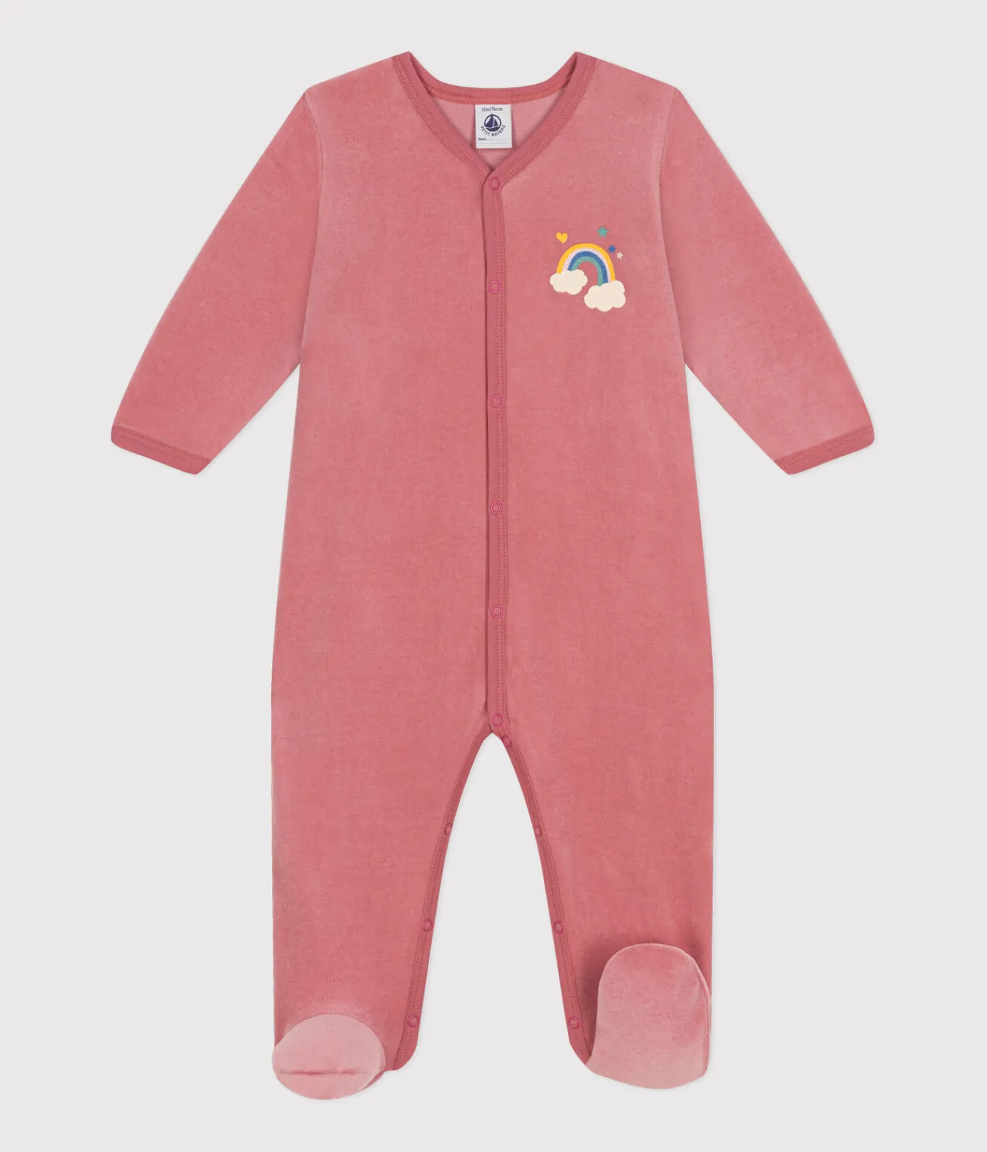 Petit Bateau Schlafanzüge, Strampler*Strampler aus Nicki rosa ROSEWOOD