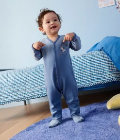Petit Bateau Schlafanzüge, Strampler*Strampler aus Nicki blau BEACH