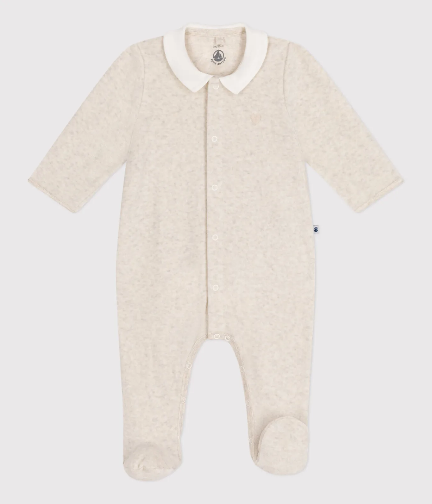 Petit Bateau Schlafanzüge, Strampler|Newborn*Strampler aus Nicki beige MONTELIMAR CHINE