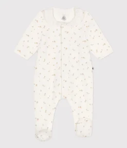 Petit Bateau Schlafanzüge, Strampler|Newborn*Strampler aus Nicki weiss MARSHMALLOW/weiss MULTICO