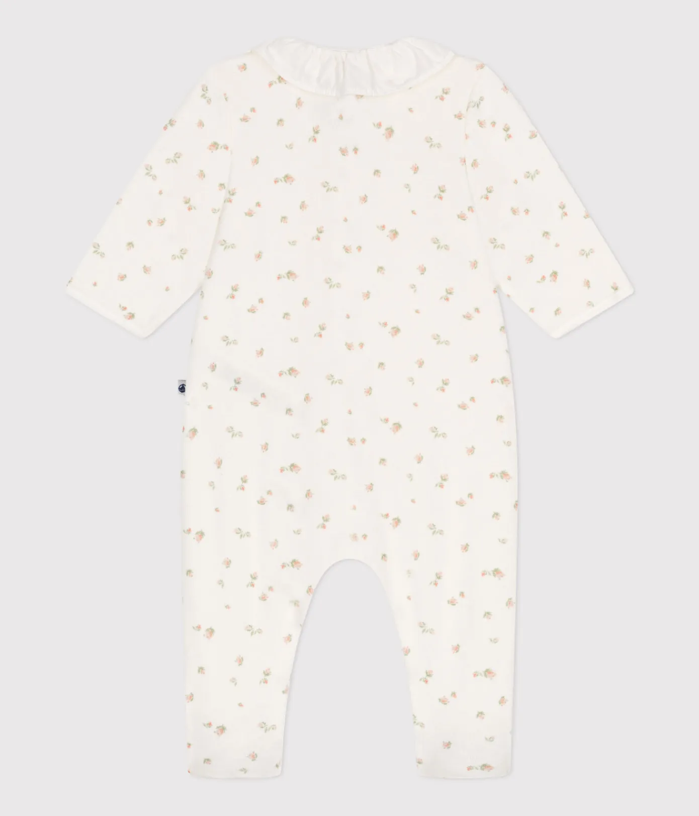 Petit Bateau Schlafanzüge, Strampler|Newborn*Strampler aus Nicki weiss MARSHMALLOW/weiss MULTICO