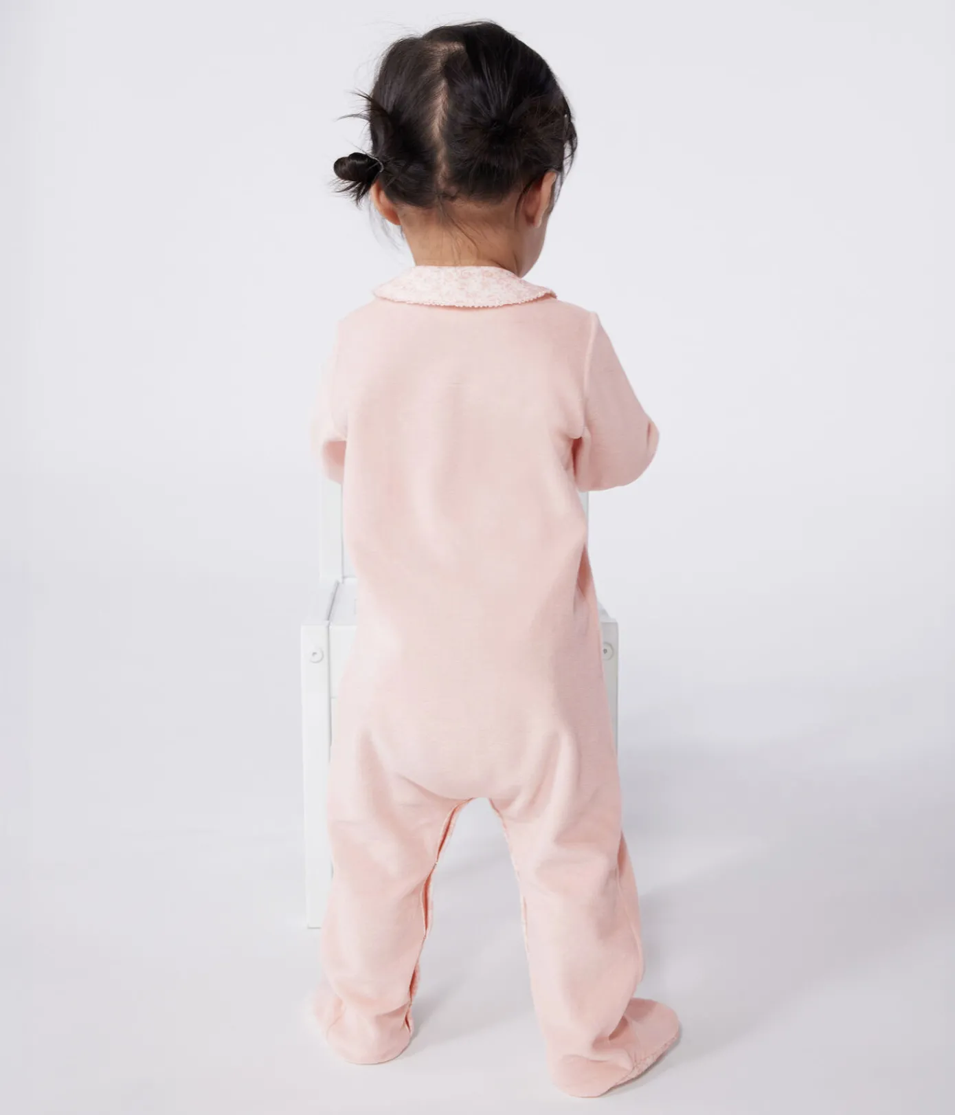 Petit Bateau Schlafanzüge, Strampler*Strampler aus Nicki mit Kragen rosa SALINE