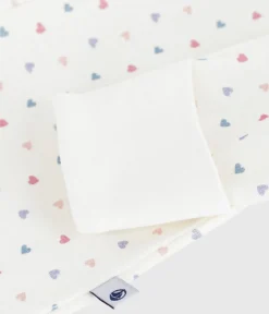 Petit Bateau Schlafanzüge, Strampler|Newborn*Strampler mit Kragen aus Baumwolle Herzmotiv weiss MARSHMALLOW/weiss MULTICO