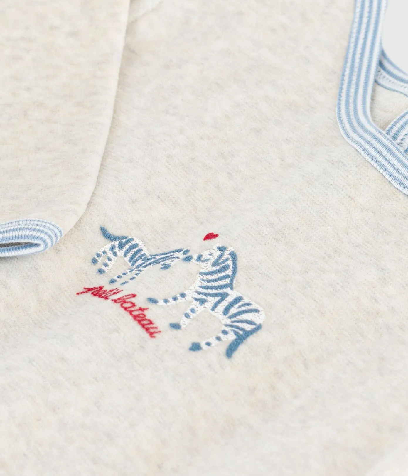 Petit Bateau Schlafanzüge, Strampler*Strampler mit rückseitiger Öffnung aus einfarbigem Nicki beige MONTELIMAR CHINE