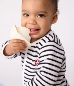 Petit Bateau Schlafanzüge, Strampler*Strampler ohne Füßchen aus Baumwolle mit Streifen blau MILK/ SOIR
