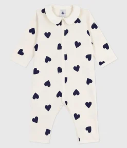Petit Bateau Schlafanzüge, Strampler*Strampler ohne Füßchen aus bedruckter Baumwolle blau MILK/ SOIR