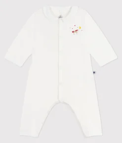 Petit Bateau Schlafanzüge, Strampler|Newborn*Strampler ohne Füßchen aus einfarbiger Baumwolle weiss MARSHMALLOW