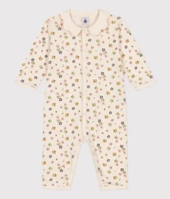 Petit Bateau Schlafanzüge, Strampler*Strampler ohne Füßchen aus Baumwolle mit Blumenmotiv weiss AVALANCHE/ MULTICO