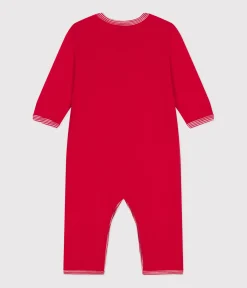 Petit Bateau Schlafanzüge, Strampler*Strampler ohne Füßchen aus Baumwolle ROT