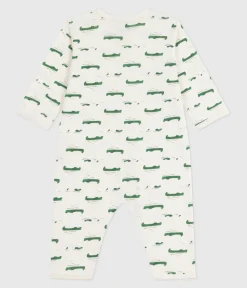 Petit Bateau Schlafanzüge, Strampler*Strampler ohne Füßchen aus bedruckter Baumwolle MILK/ MULTICO