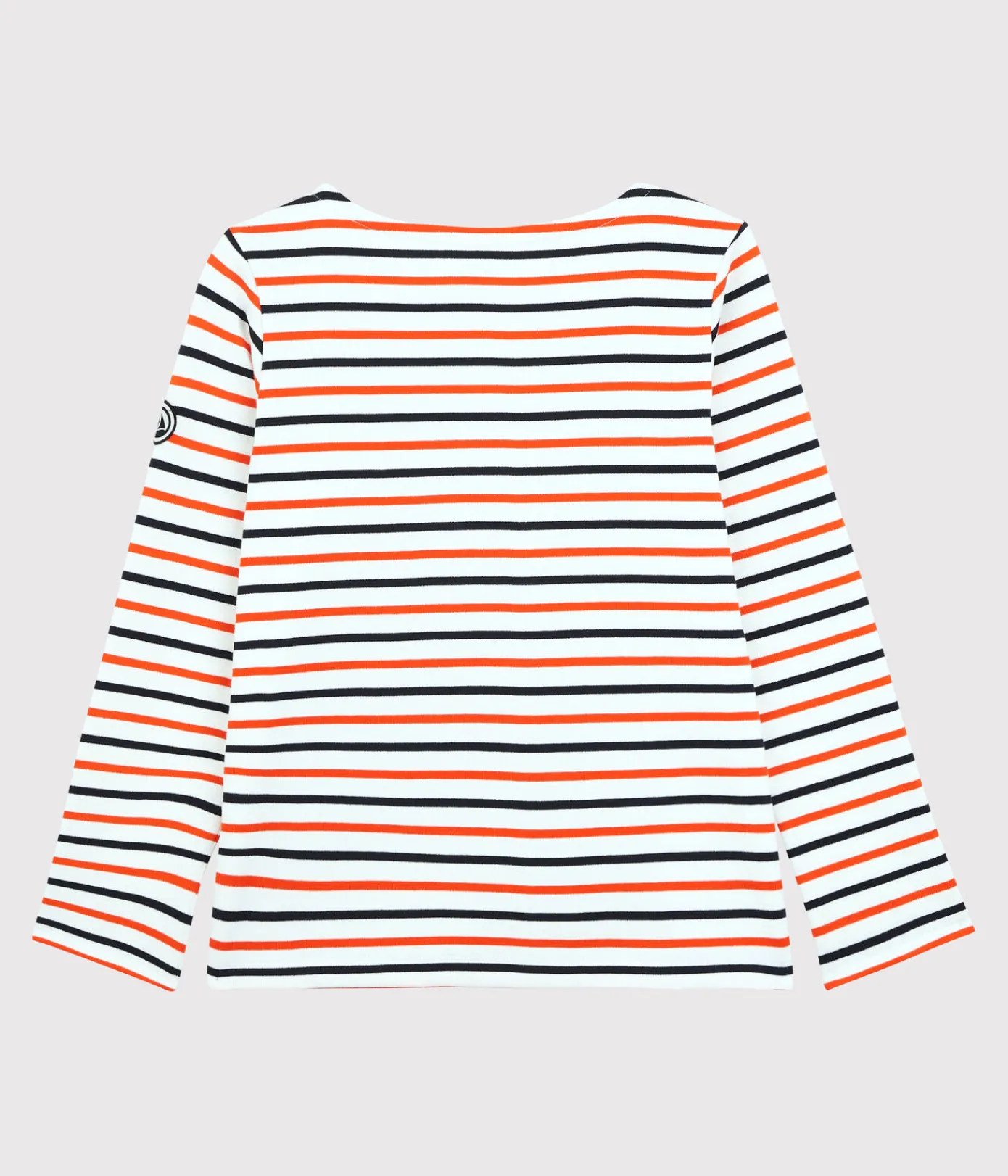 Petit Bateau Streifenshirts, Pullover, Cardigans*Streifenshirt aus Baumwolle Damen weiss MARSHMALLOW/ SMOKING/ CAROTTE