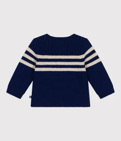 Petit Bateau Pullover, Cardigans*Strickpullover mit Wollanteil blau MEDIEVAL/ AVALANCHE