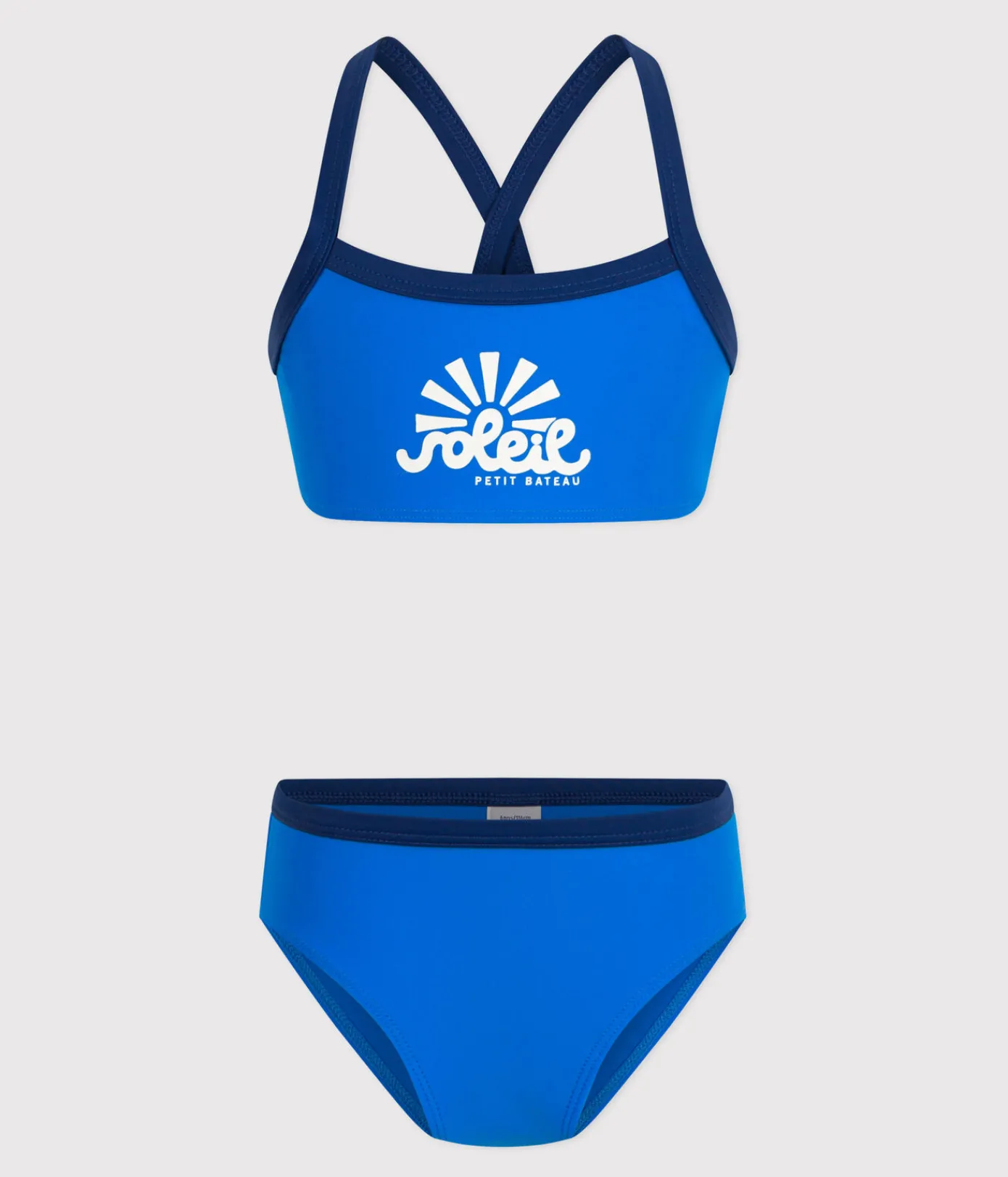Petit Bateau Bademode, Uv-Kleidung*2-teiliger Kinder-Badeanzug für Mädchen blau SURF
