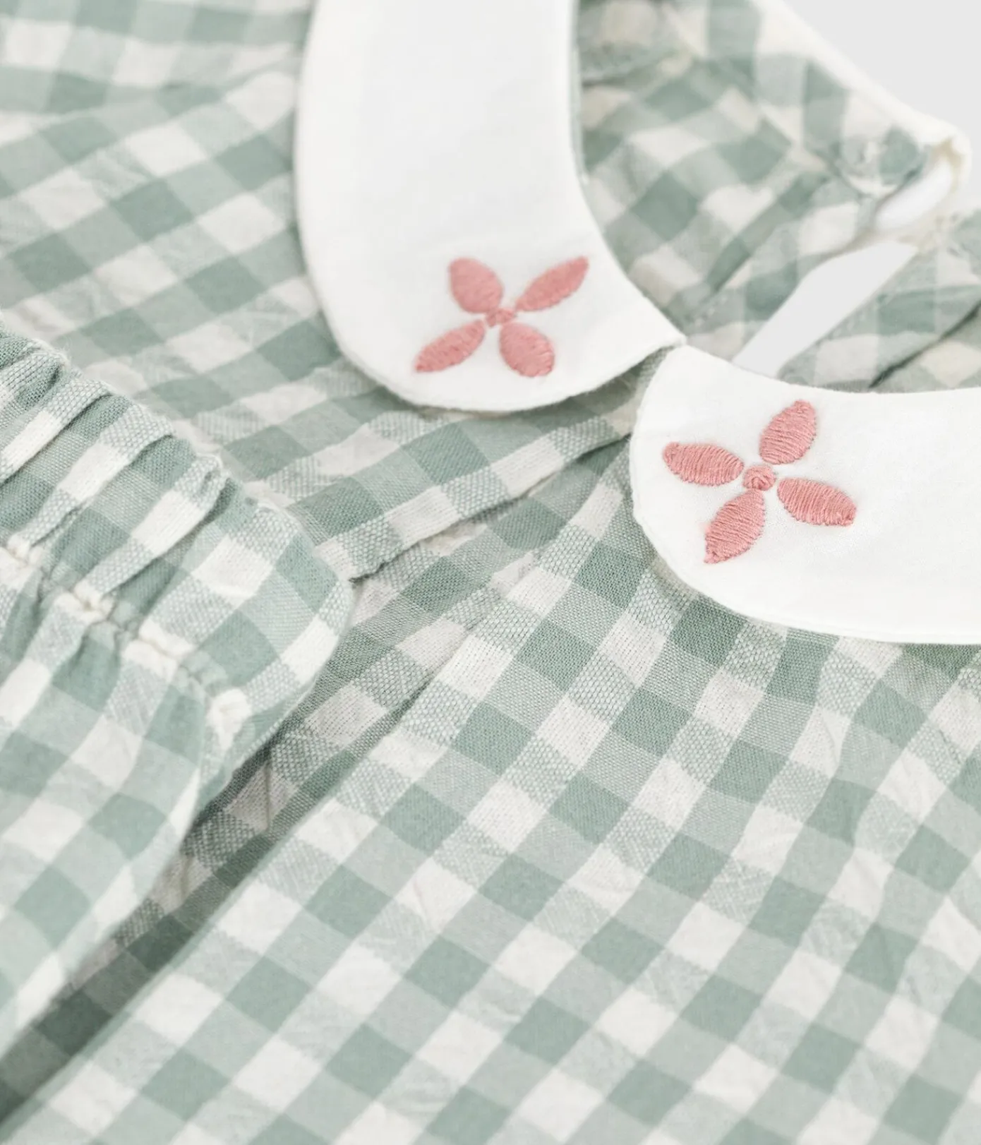 Petit Bateau Sets, Overalls & Latzhosen*2-teiliges Baby-Set aus Baumwolle, Vichy-Bluse und Shorts blau PAUL/weiss MARSHMALLOW
