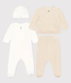 Petit Bateau Schlafanzüge, Strampler|Newborn*4-teiliges Baby-Set aus Baumwolle variante 1