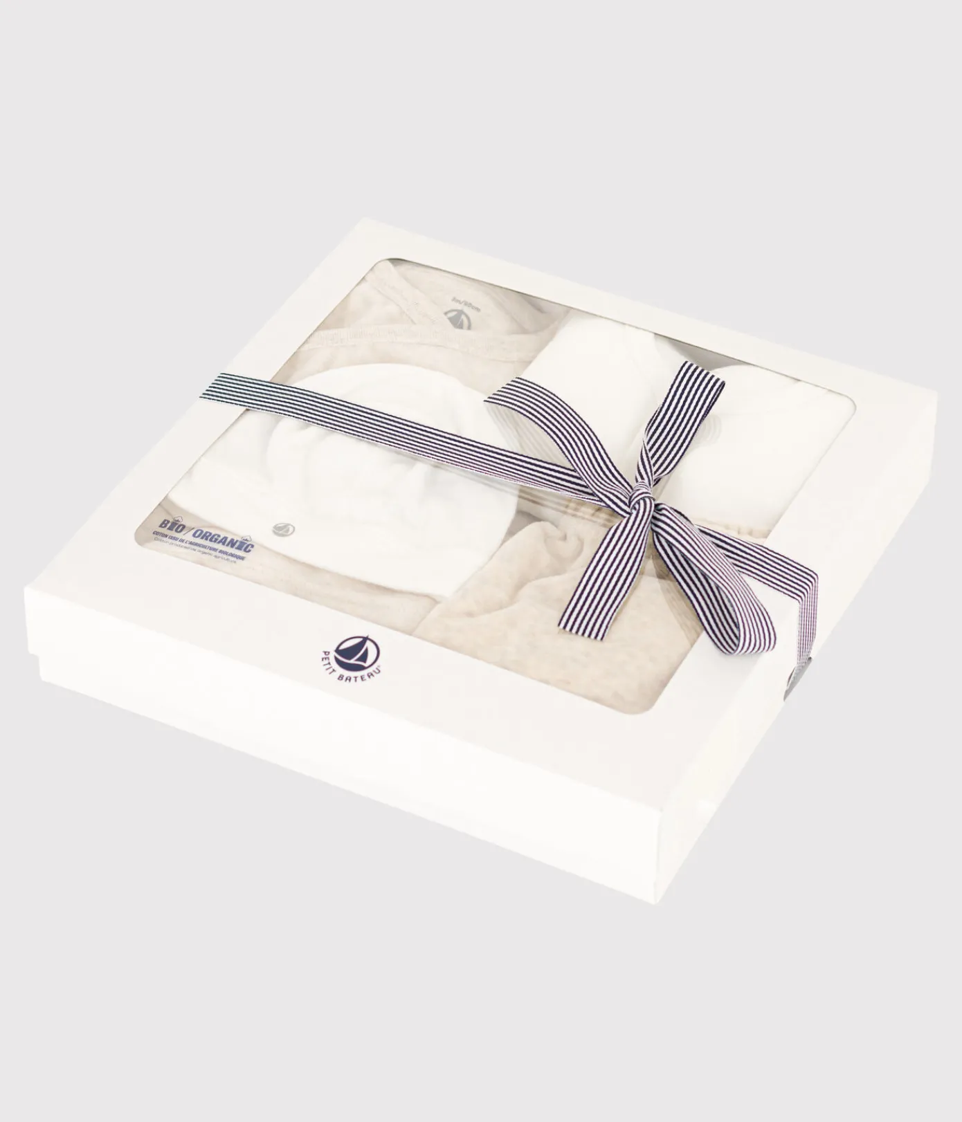 Petit Bateau Schlafanzüge, Strampler|Newborn*4-teiliges Baby-Set aus Baumwolle variante 1