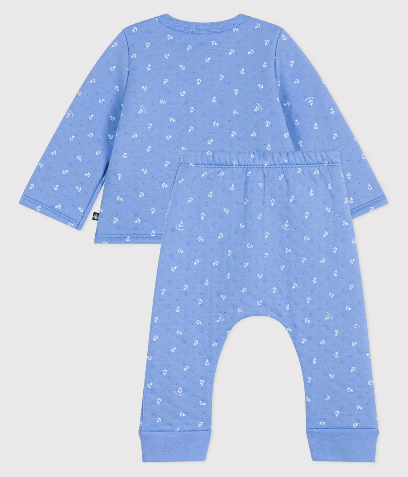 Petit Bateau Sets, Overalls & Latzhosen|Newborn*2-teiliges Baby-Set aus Baumwolle blau EDNA/weiss MARSHMALLOW