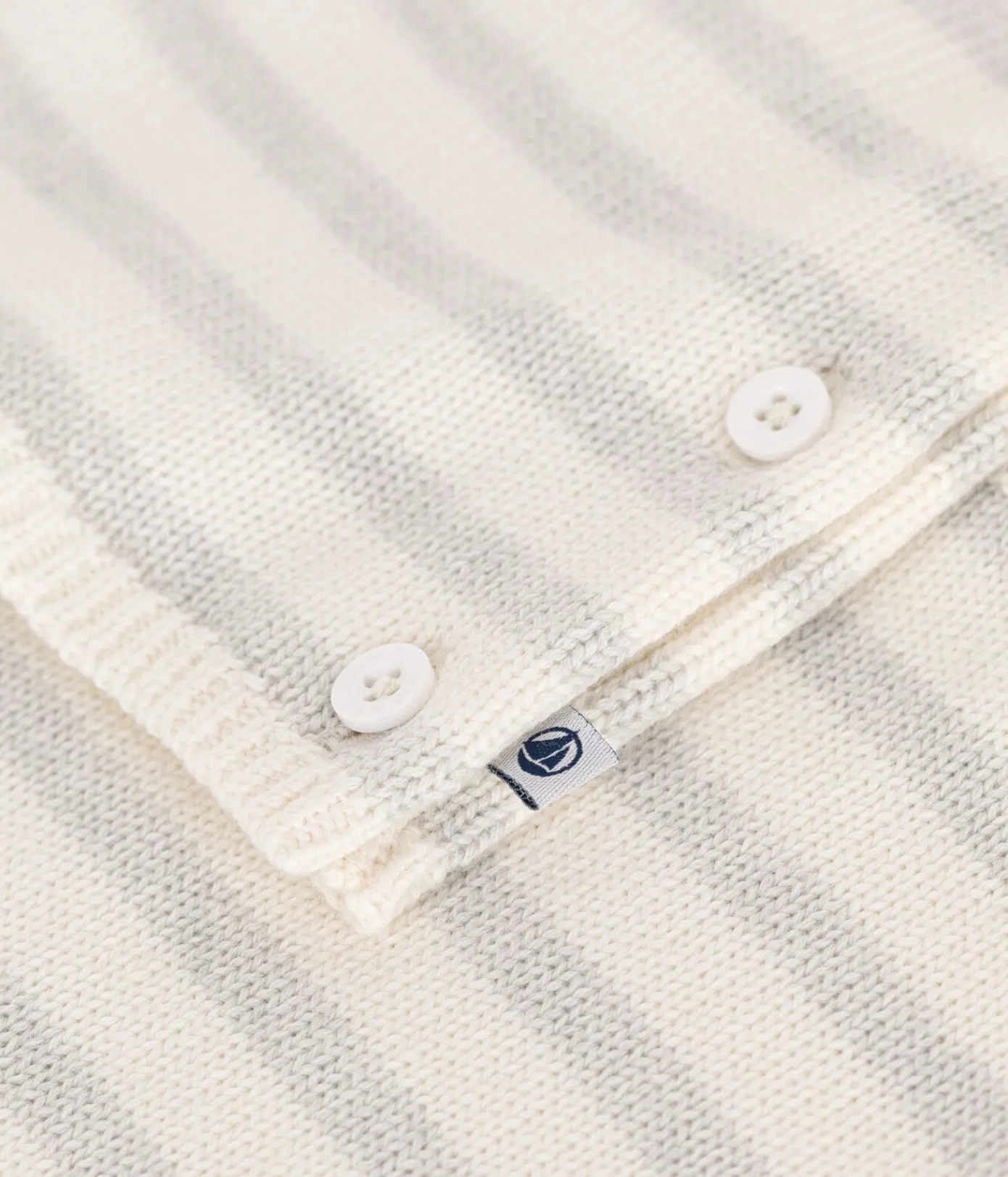 Petit Bateau Sets, Overalls & Latzhosen|Newborn*2-teiliges Baby-Set aus Woll- und Baumwoll-Strick weiss MARSHMALLOW/ MONTELIMAR