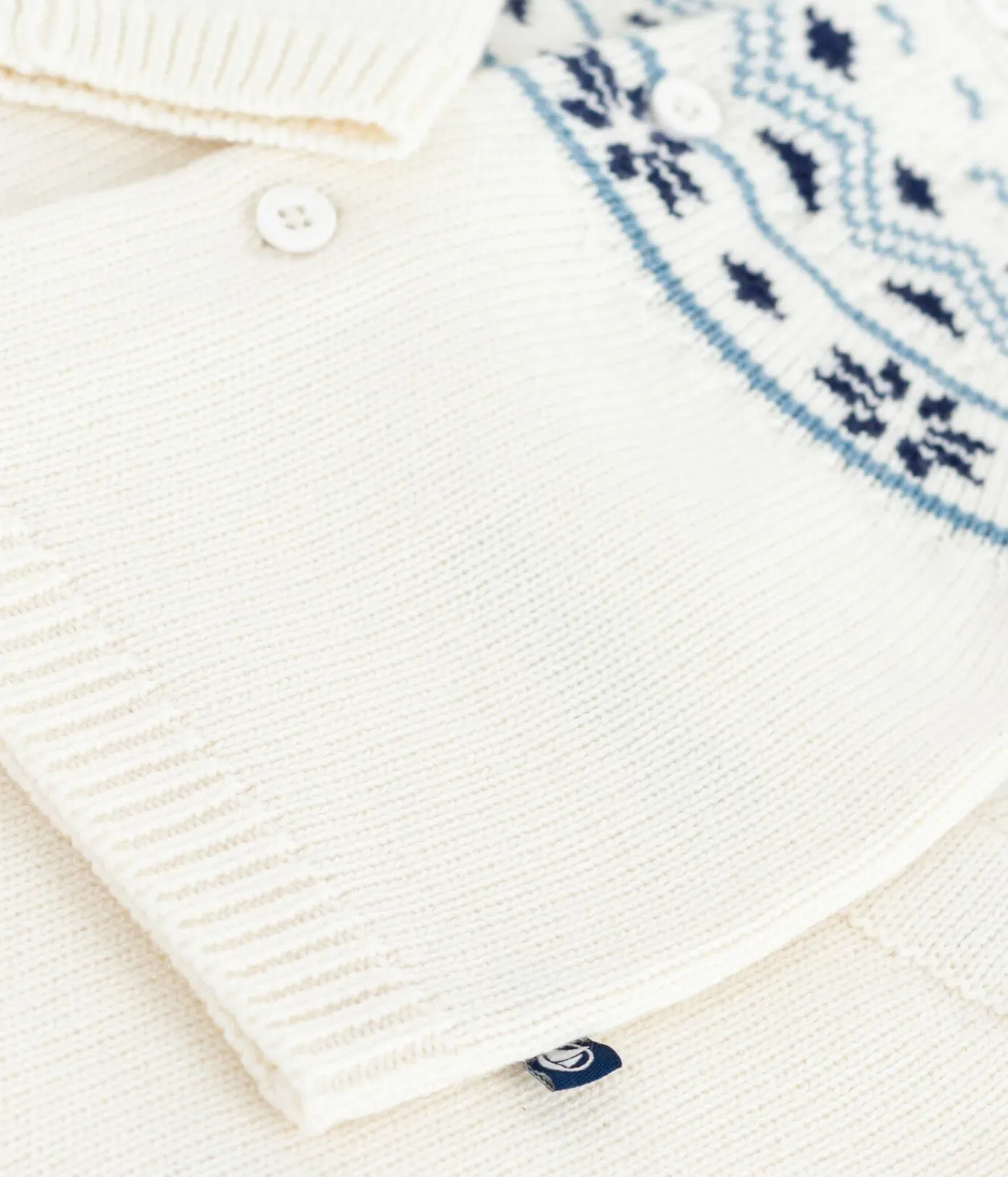 Petit Bateau Sets, Overalls & Latzhosen|Newborn*2-teiliges Baby-Set Cardigan aus Jacquardstrick blau MARSHMALLOW/ SOIR