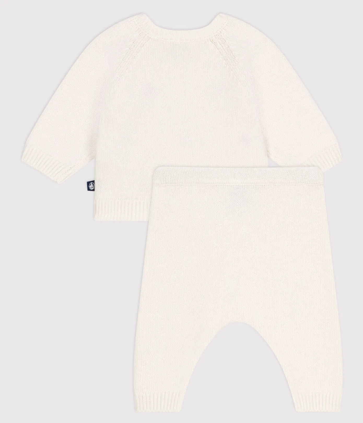 Petit Bateau Sets, Overalls & Latzhosen|Newborn*2-teiliges Baby-Strickset mit gestickten Herzen ROT MARSHMALLOW/ POMPEI