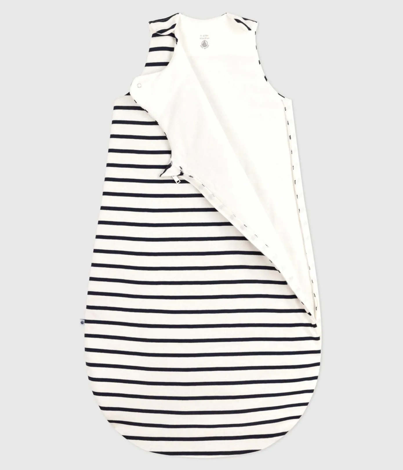 Petit Bateau Schlafsäcke, Decken|Newborn*TOG 2 Babyschlafsack aus Baumwolle weiss MARSHMALLOW/blau SMOKING