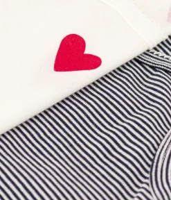 Petit Bateau Alle Tanktops|Das Ikonische (Slim)*Trägerhemden aus Baumwolle mit Herz- und Streifenmotiv im 2er-Set für Damen. variante 1