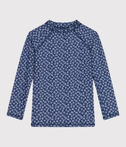 Petit Bateau Bademode, Uv-Kleidung*T-Shirt mit UV-Schutz Kinder/Mädchen INCOGNITO/ MARSHMALLOW