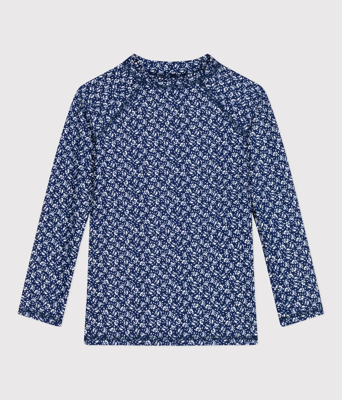 Petit Bateau Bademode, Uv-Kleidung*T-Shirt mit UV-Schutz Kinder/Mädchen INCOGNITO/ MARSHMALLOW