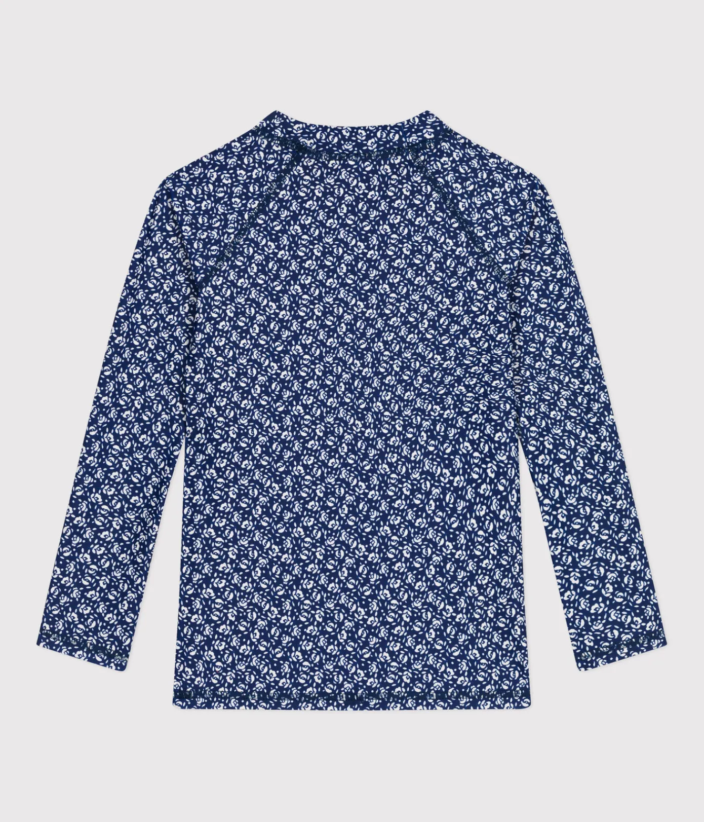 Petit Bateau Bademode, Uv-Kleidung*T-Shirt mit UV-Schutz Kinder/Mädchen INCOGNITO/ MARSHMALLOW