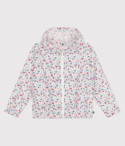 Petit Bateau Mäntel, Jacken, Regenjacken*Ultraleichte Kinder-Windjacke weiss MARSHMALLOW/weiss MULTICO