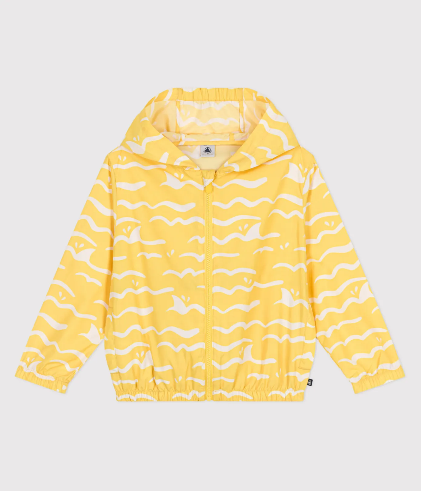 Petit Bateau Mäntel, Jacken, Regenjacken*Ultraleichte Kinder-Windjacke gelb ORGE/weiss MARSHMALLOW